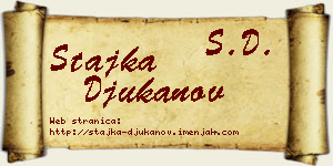 Stajka Đukanov vizit kartica